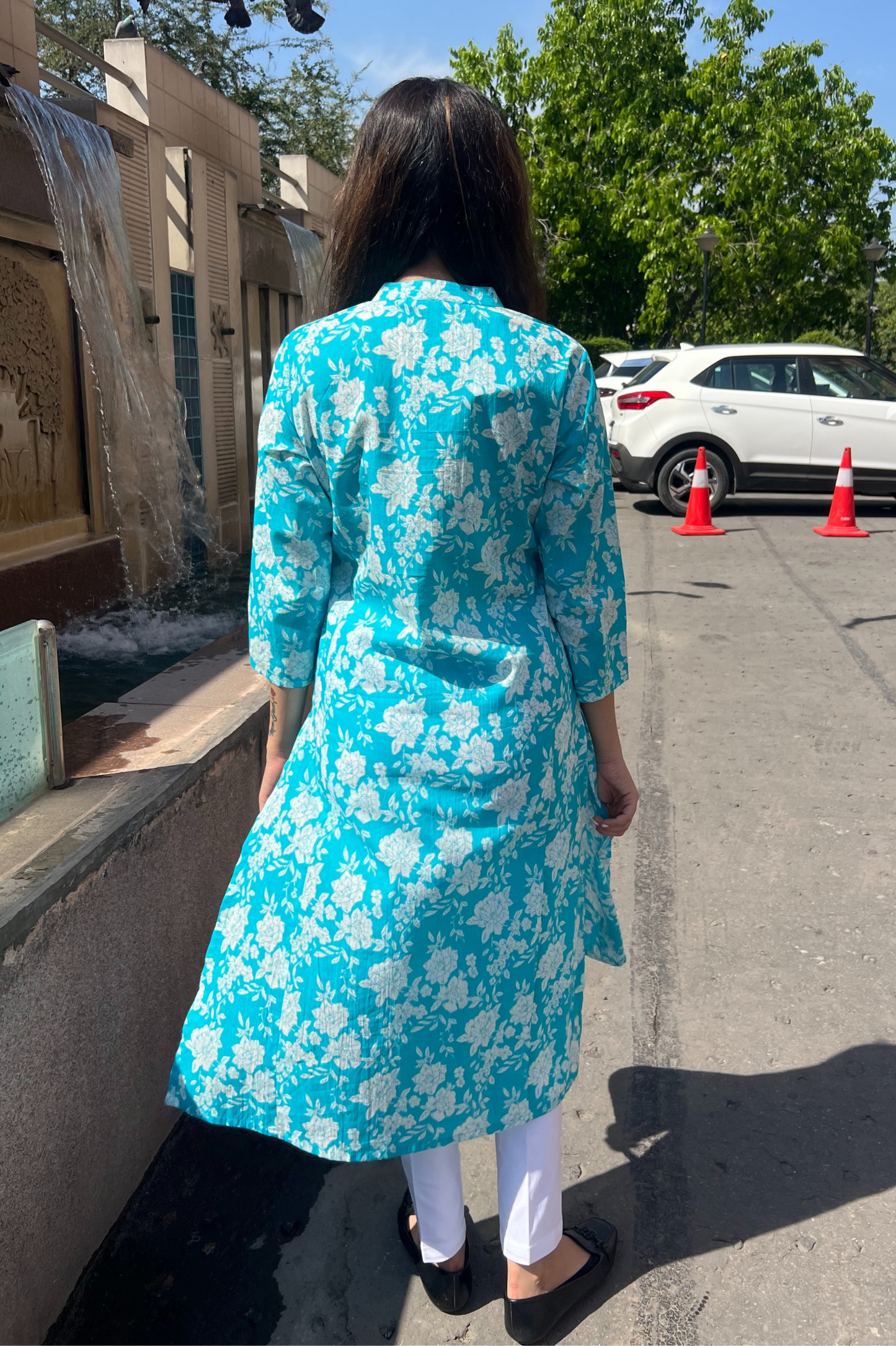 Floral Print Kurta