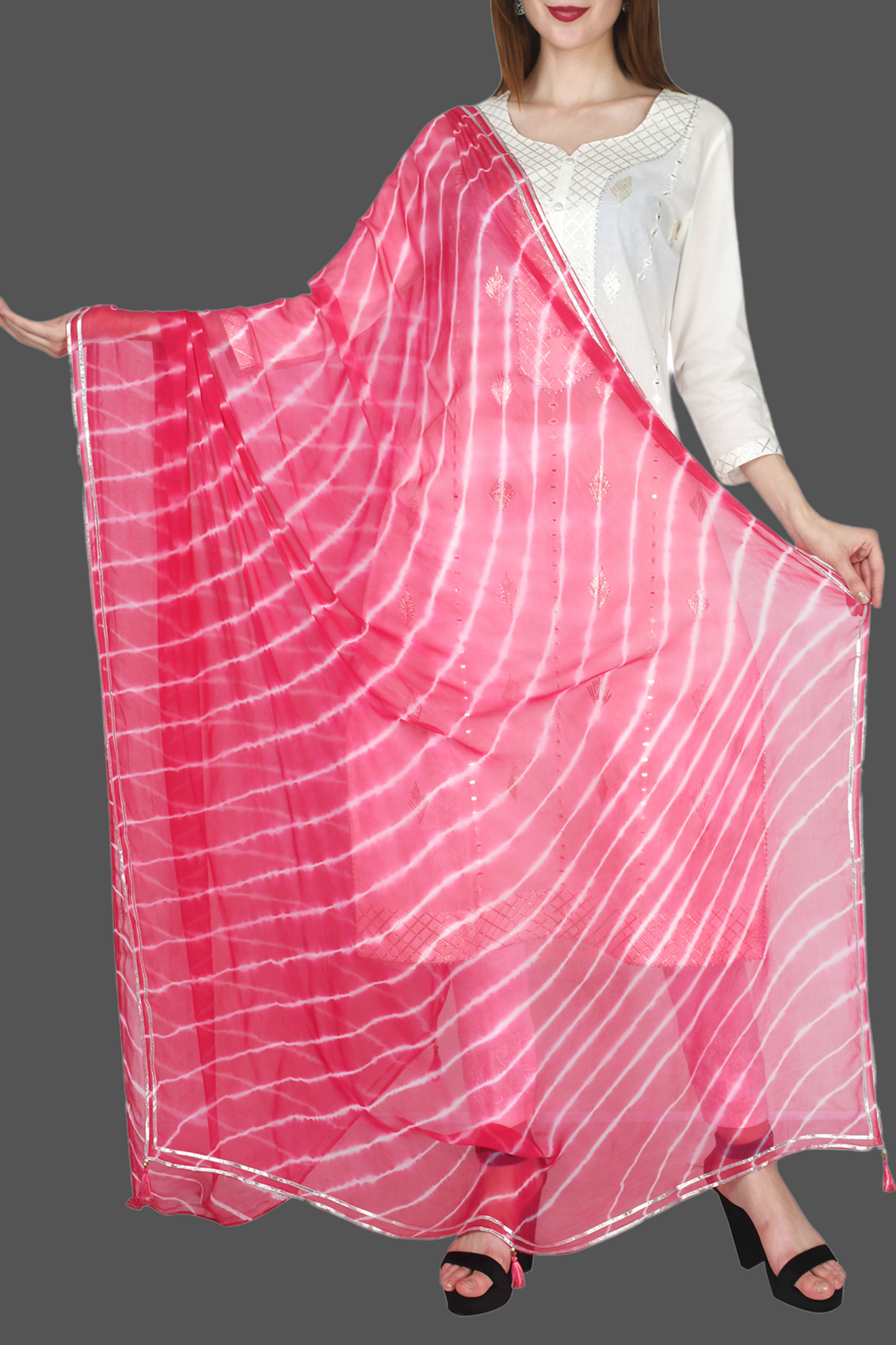 Chiffon Laharia Dupatta