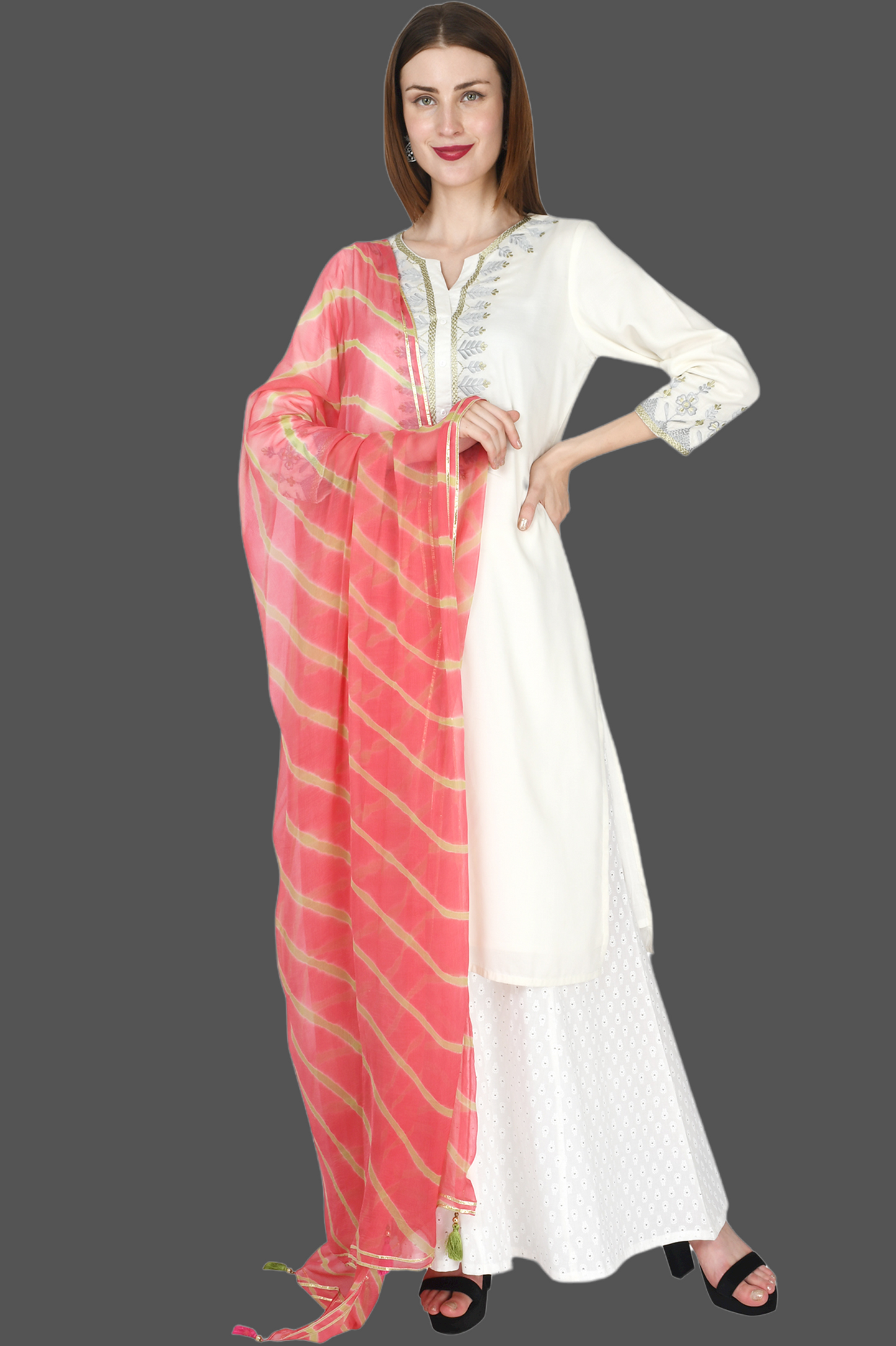 Chiffon Laharia Dupatta