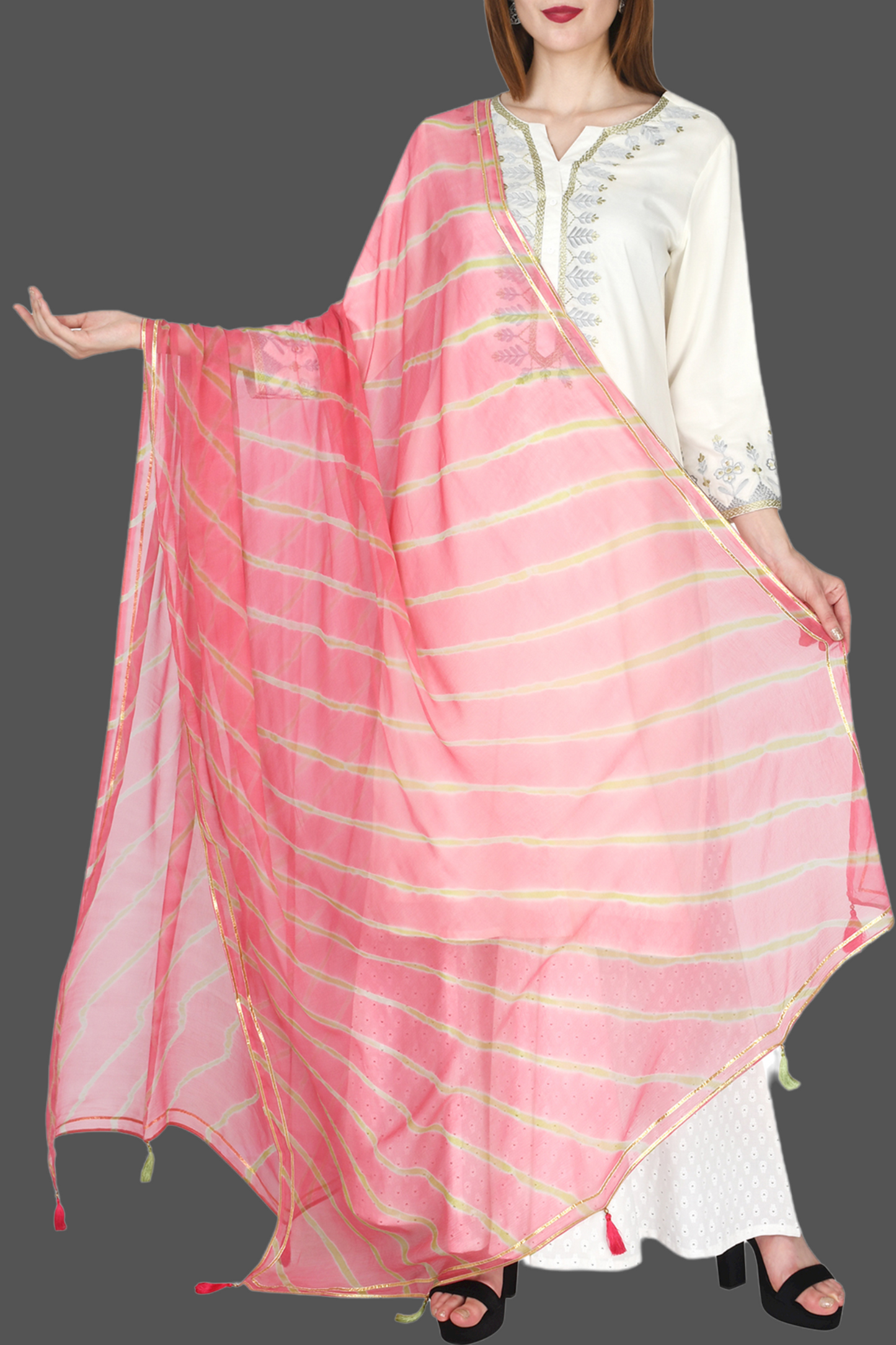 Chiffon Laharia Dupatta