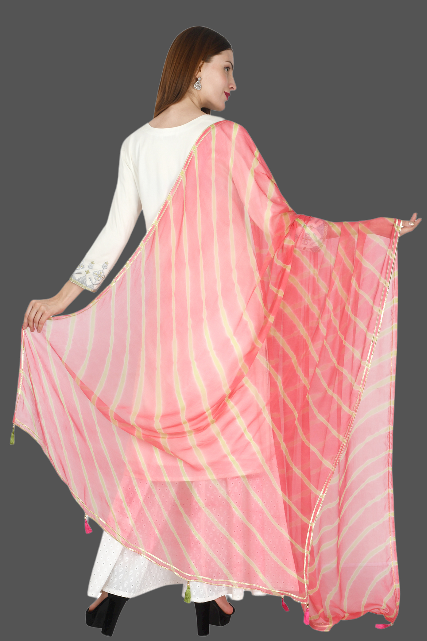 Chiffon Laharia Dupatta