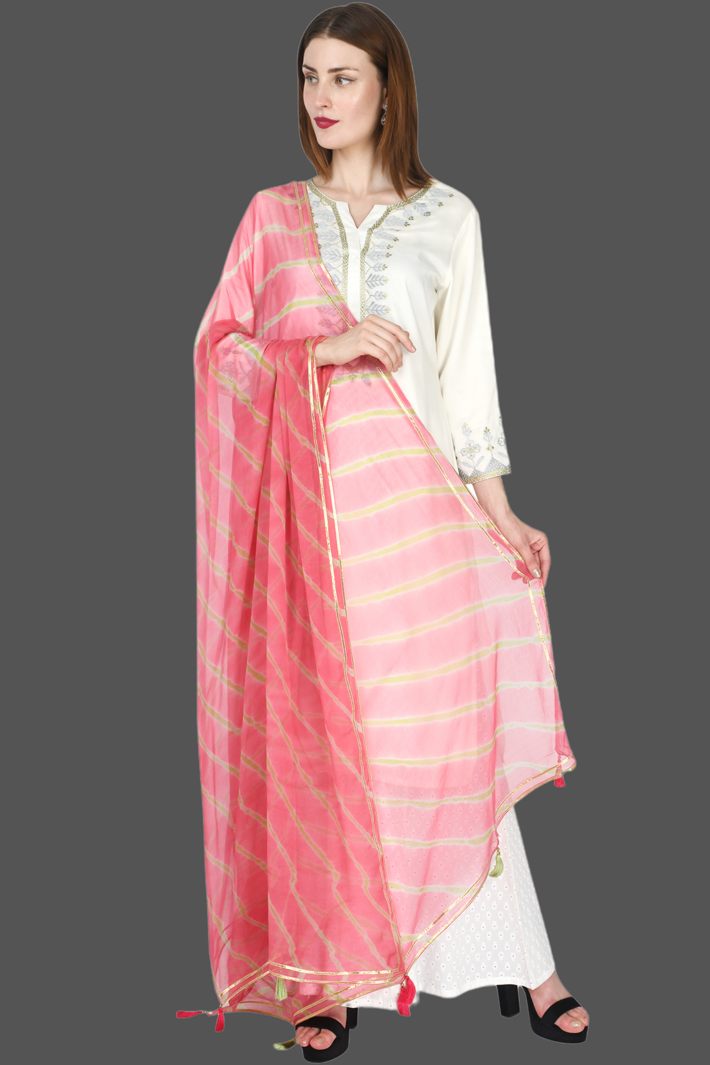 Chiffon Laharia Dupatta