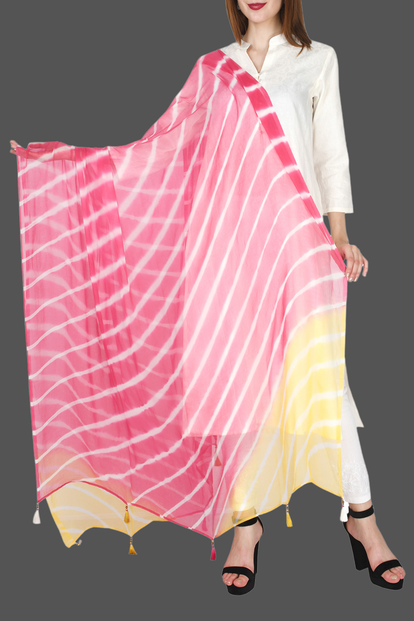Chiffon Laharia Dupatta