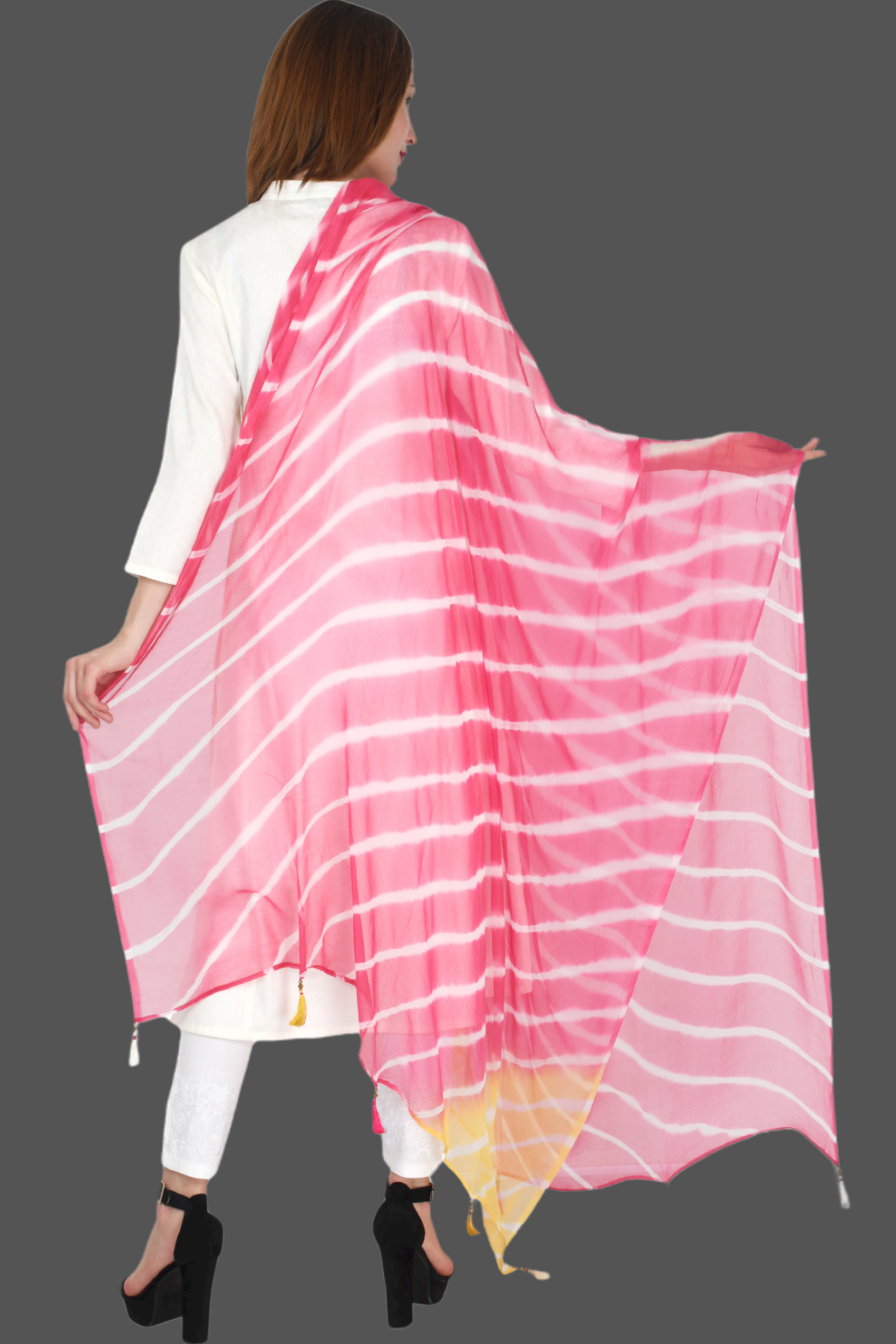 Chiffon Laharia Dupatta