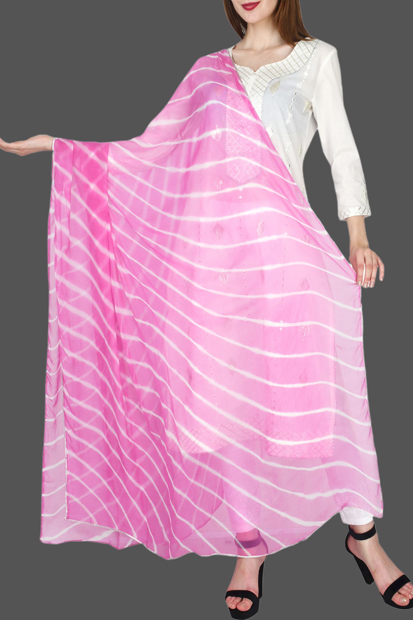 Chiffon Laharia Dupatta