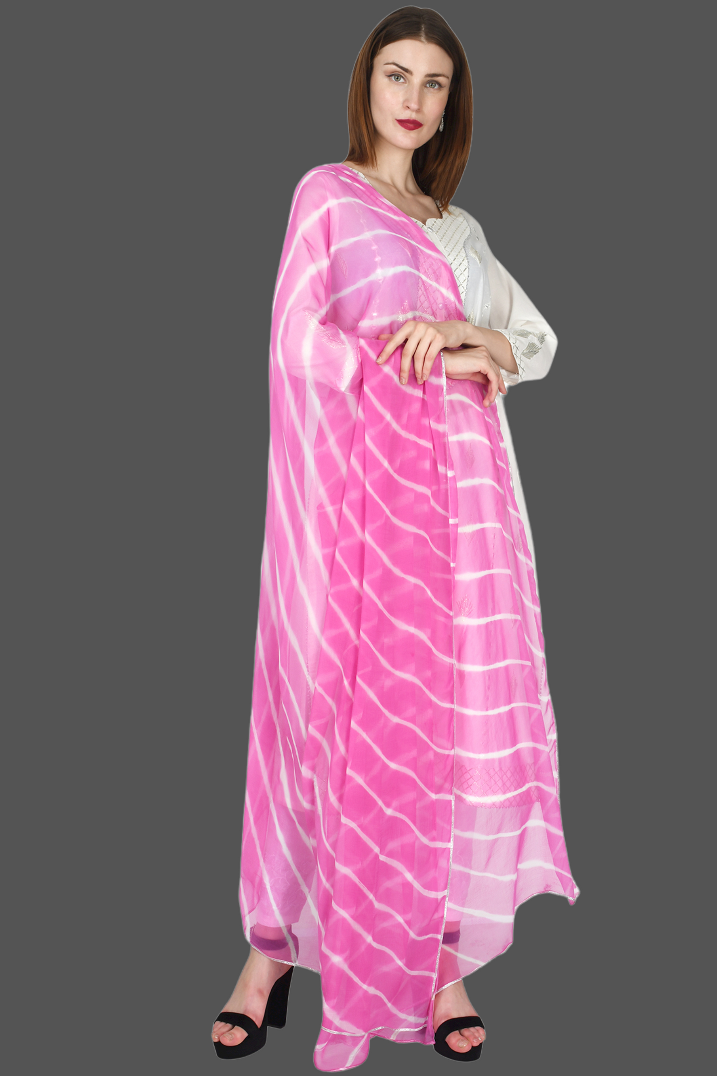 Chiffon Laharia Dupatta