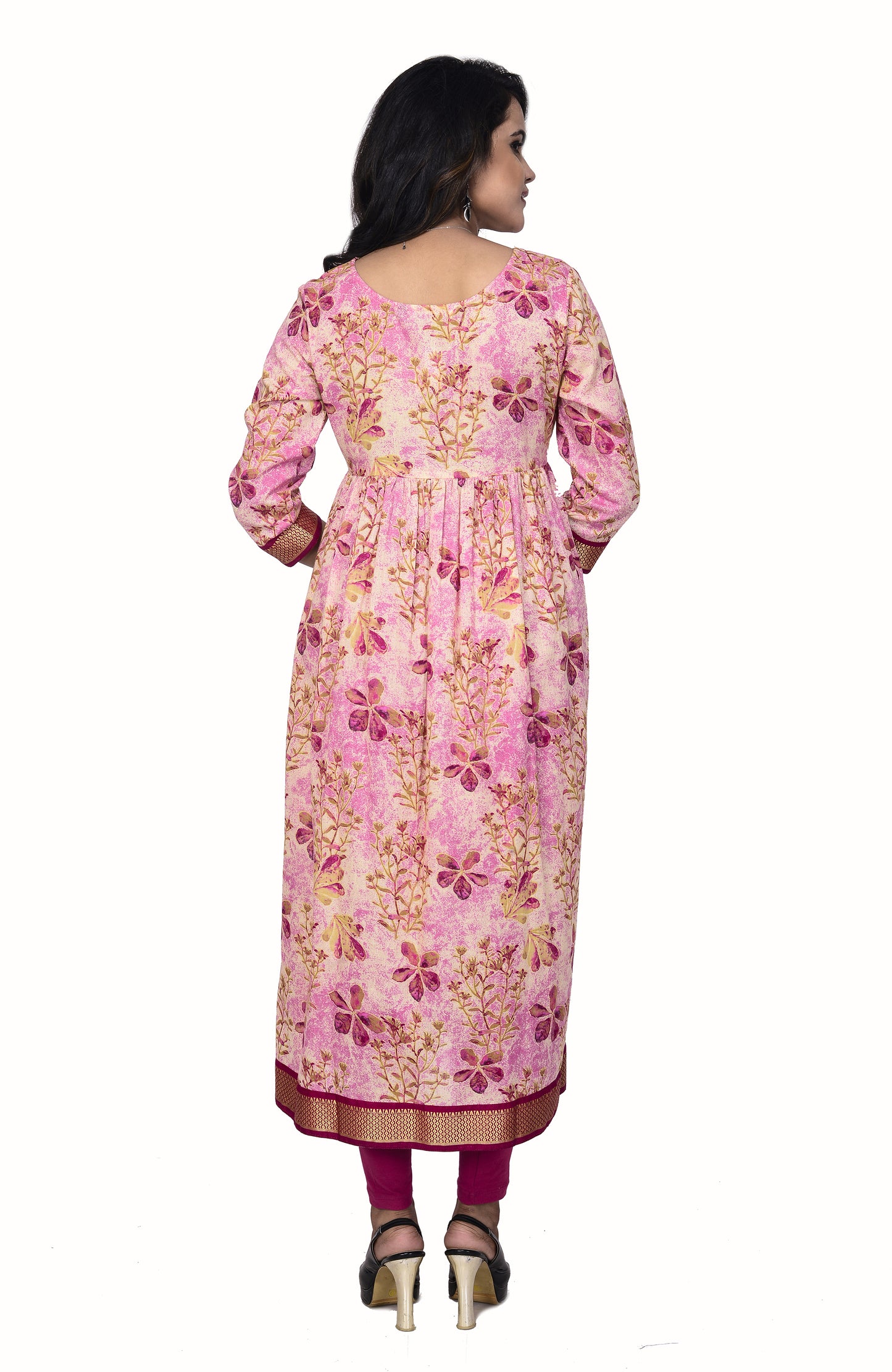 Pink Anarkali Kurta