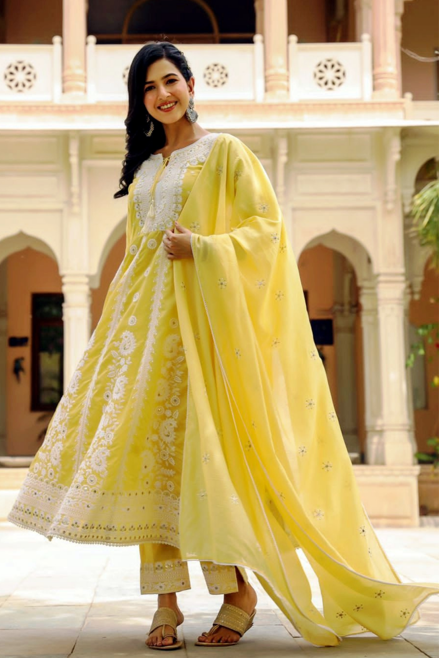 Festive Anarkali Set