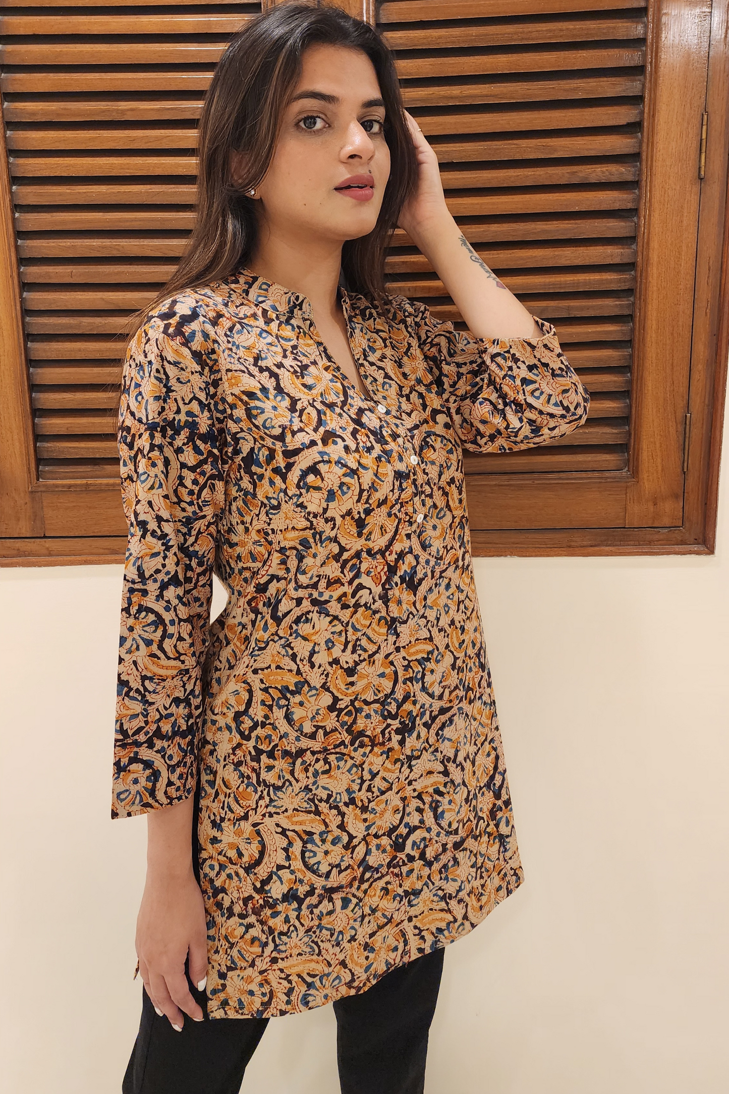 KALAMKARI SHORT KURTI