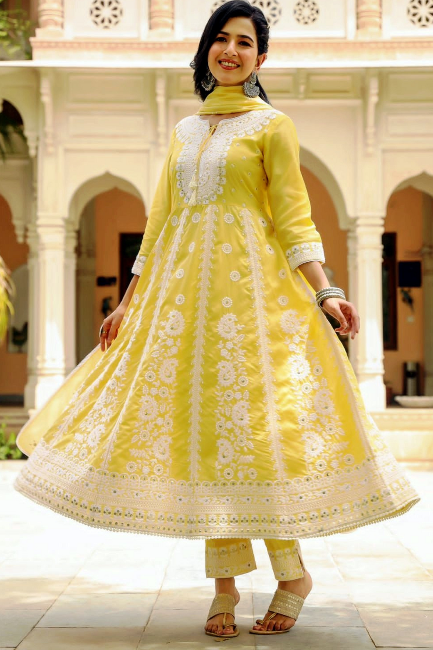Festive Anarkali Set