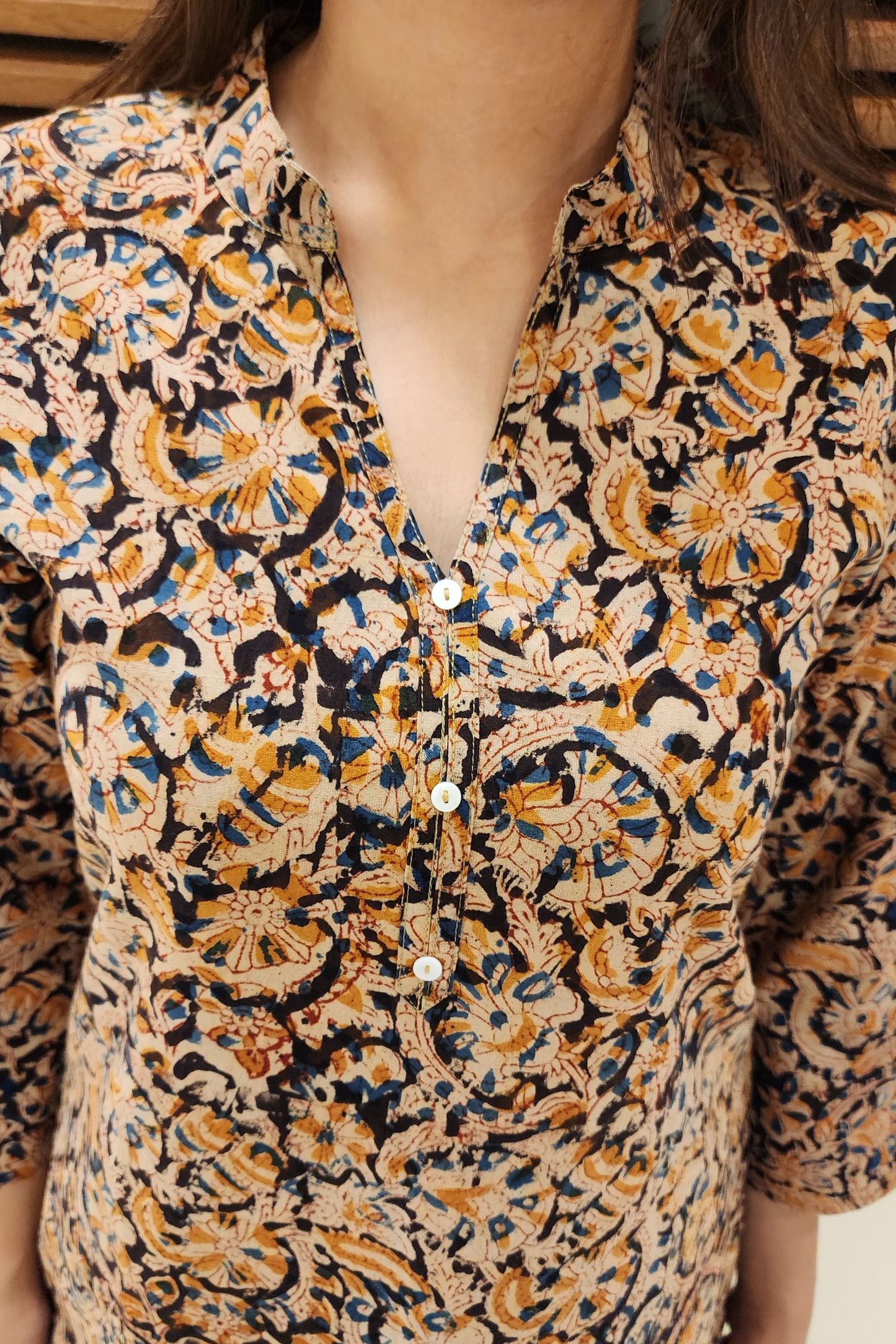KALAMKARI SHORT KURTI