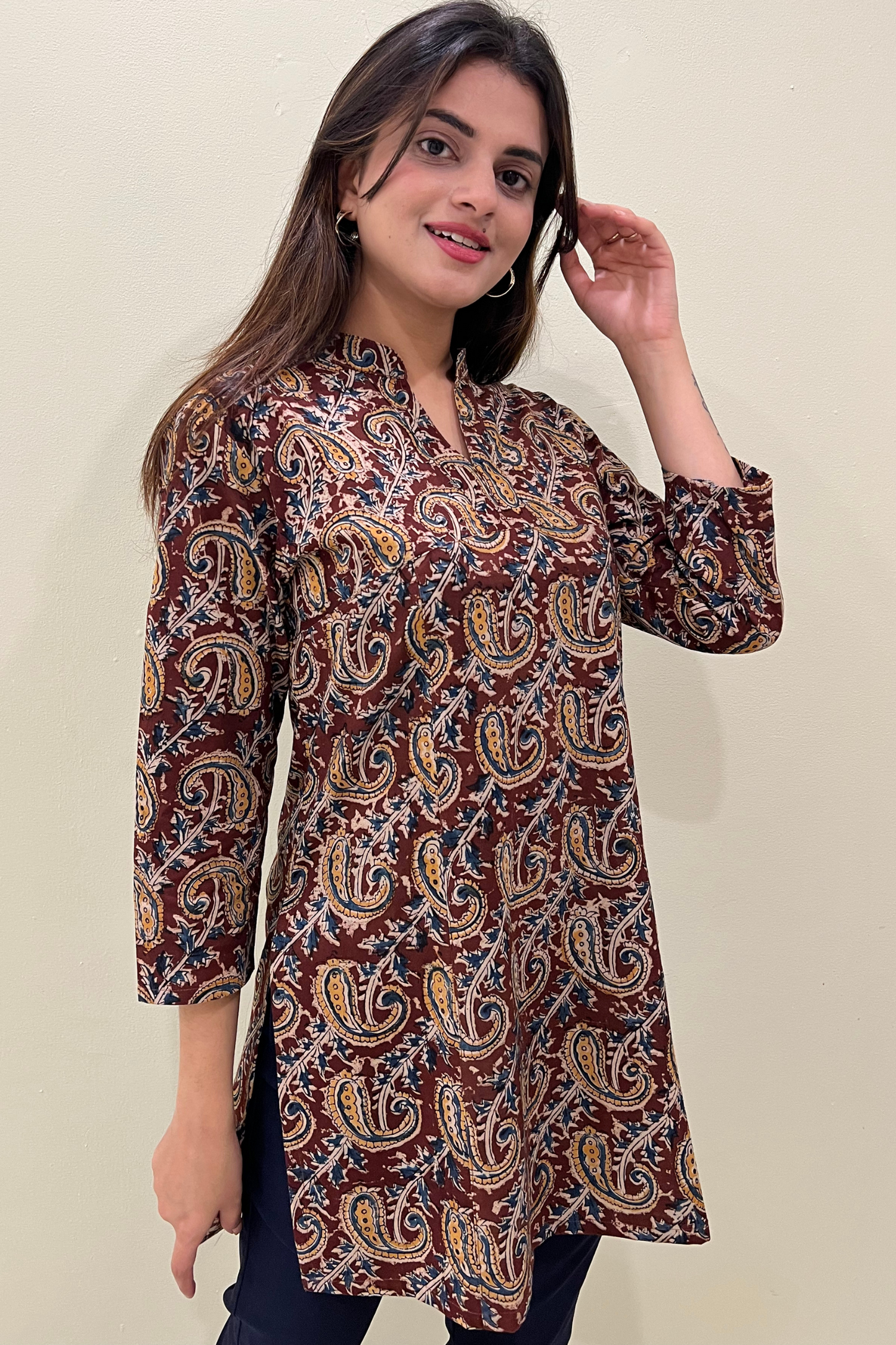 KALAMKARI SHORT KURTI