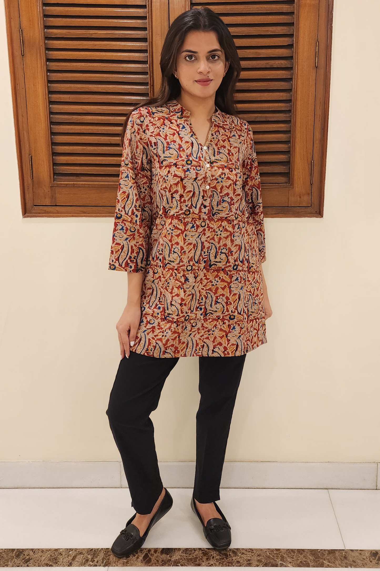 KALAMKARI SHORT KURTI