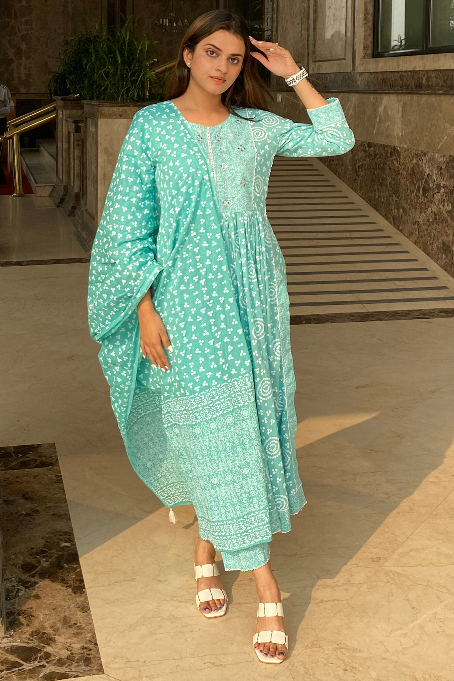 Classic Batik Kurta Set