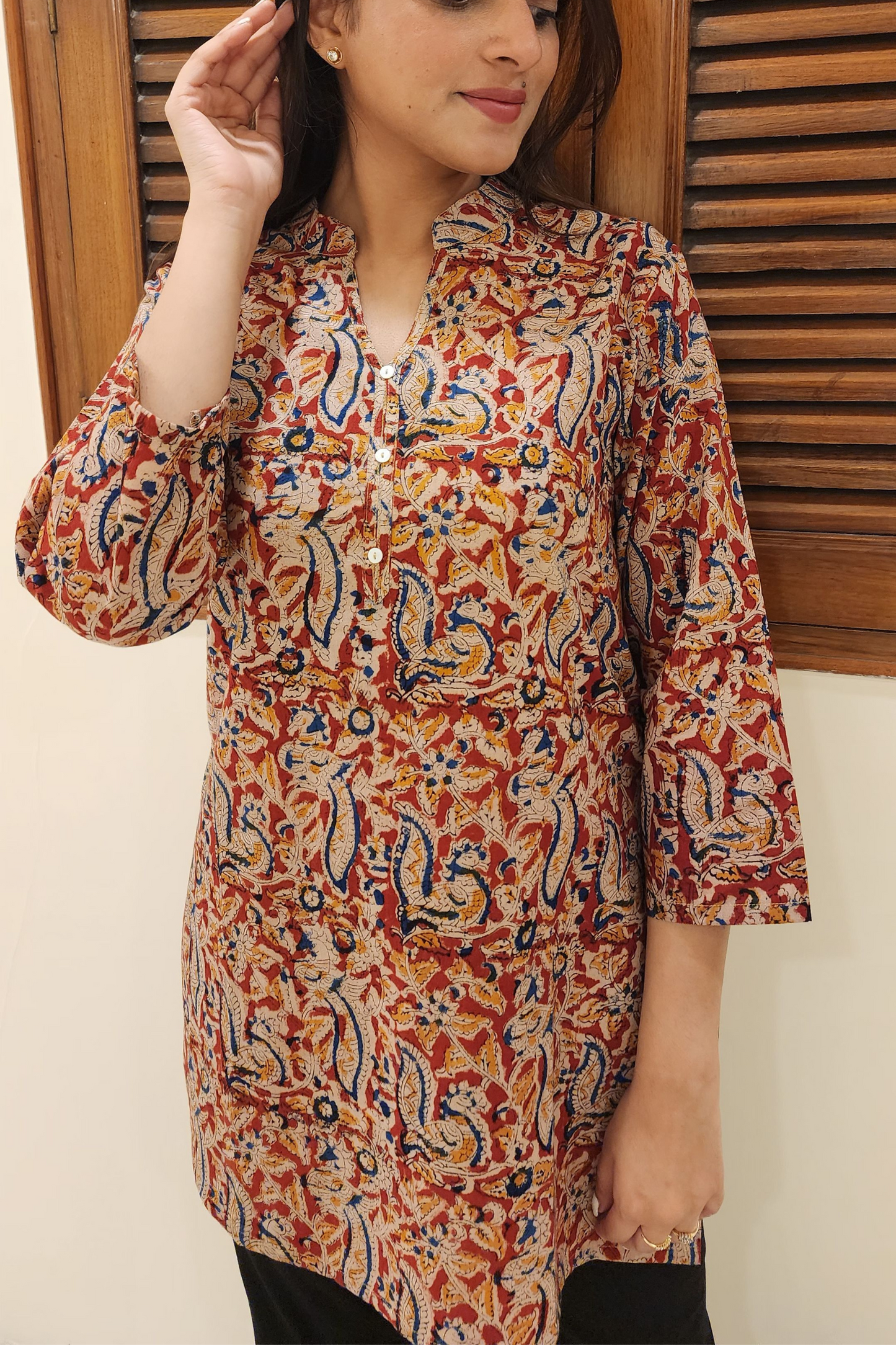 KALAMKARI SHORT KURTI
