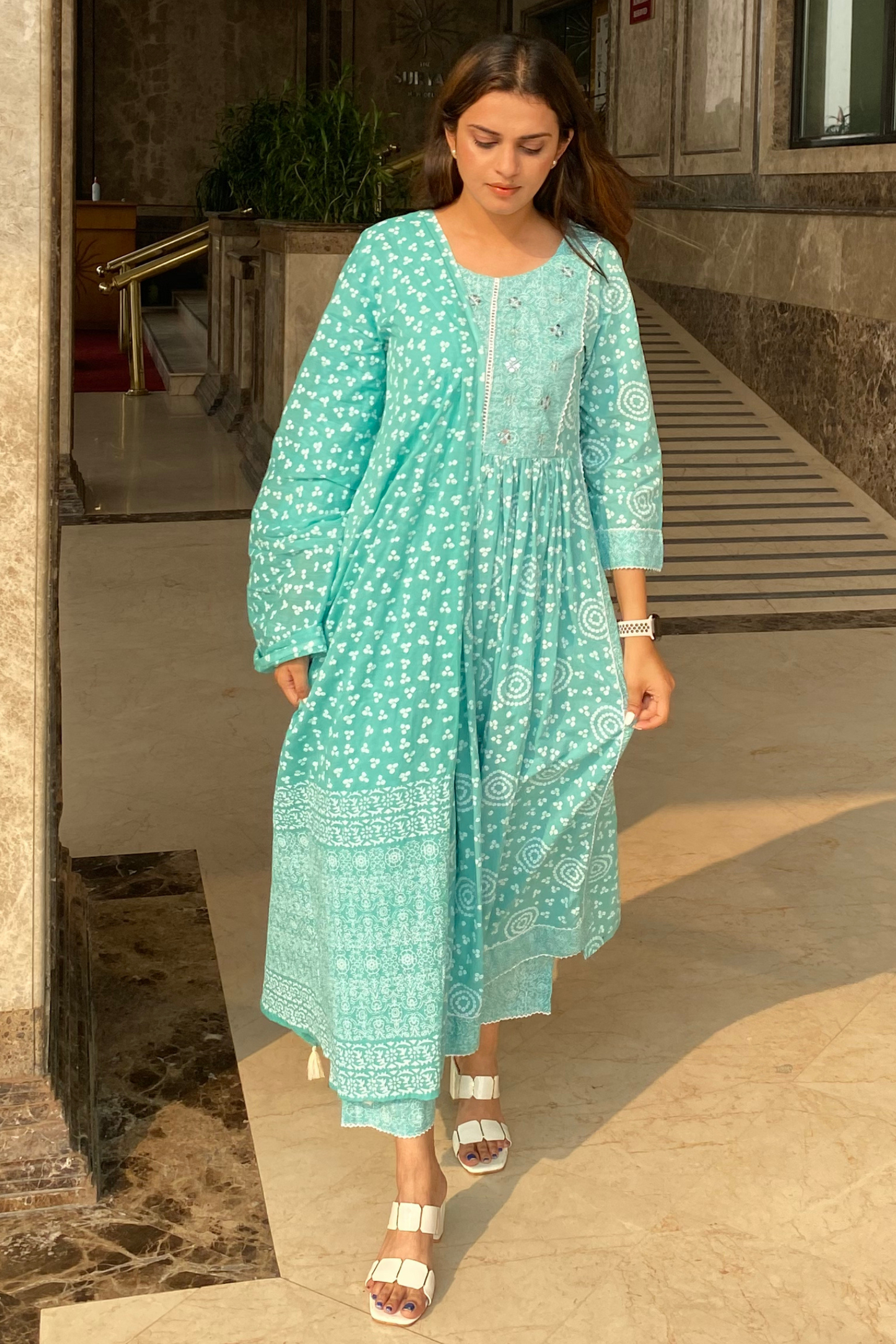 Classic Batik Kurta Set