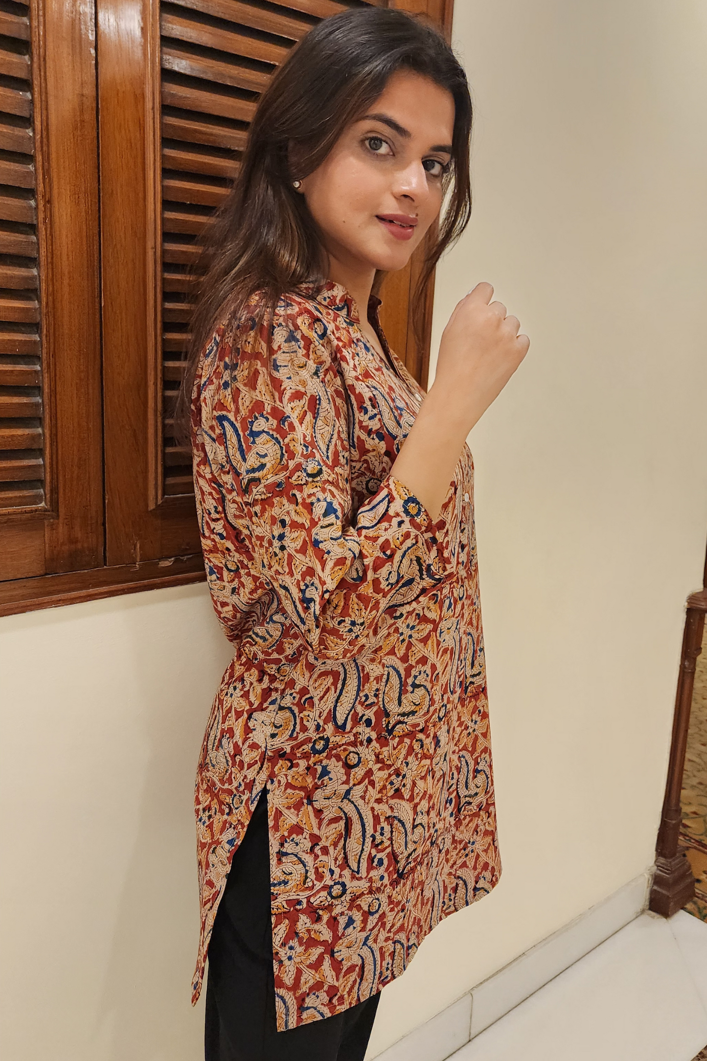 KALAMKARI SHORT KURTI
