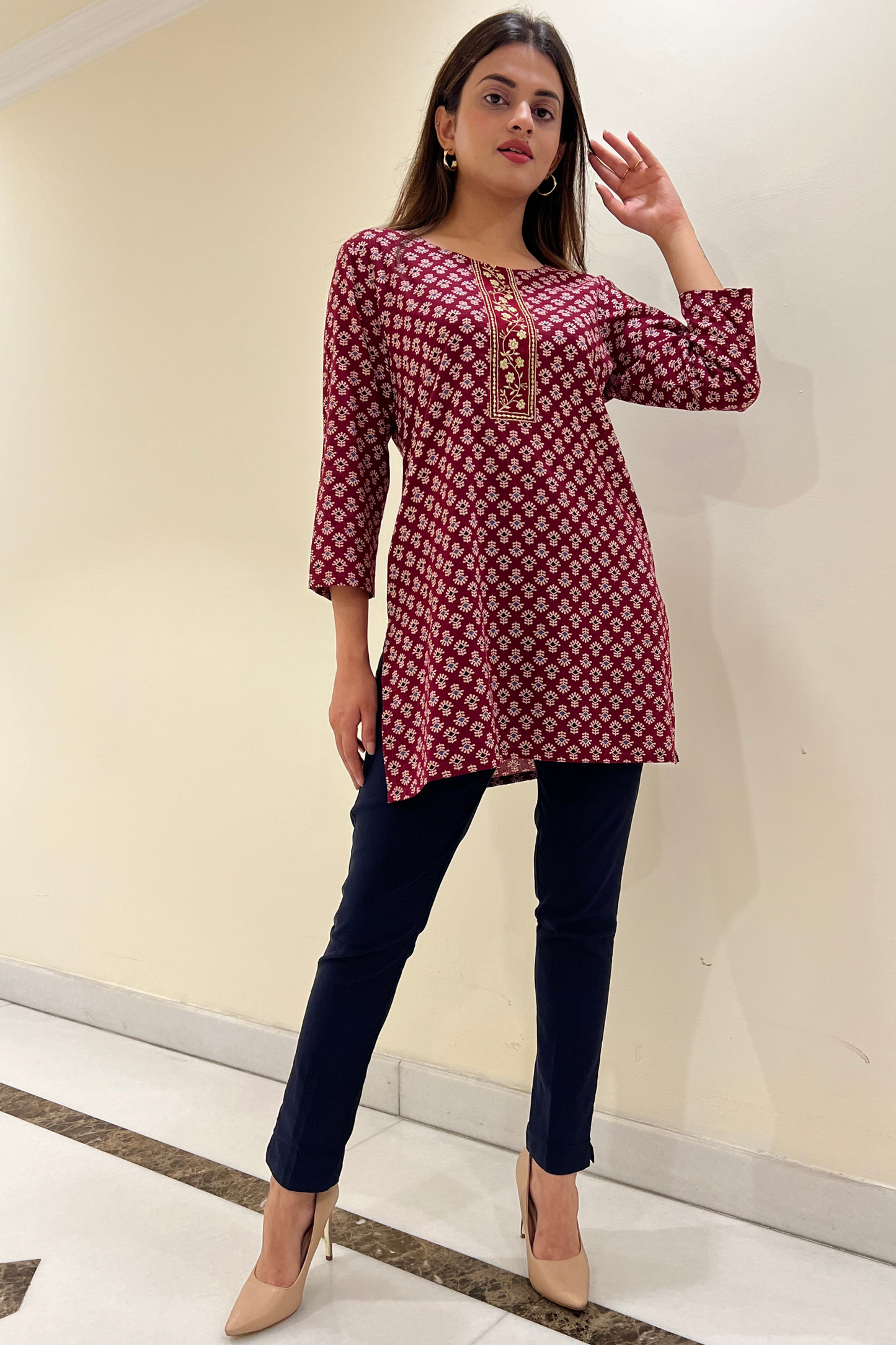 AJRAK PRINT KURTI