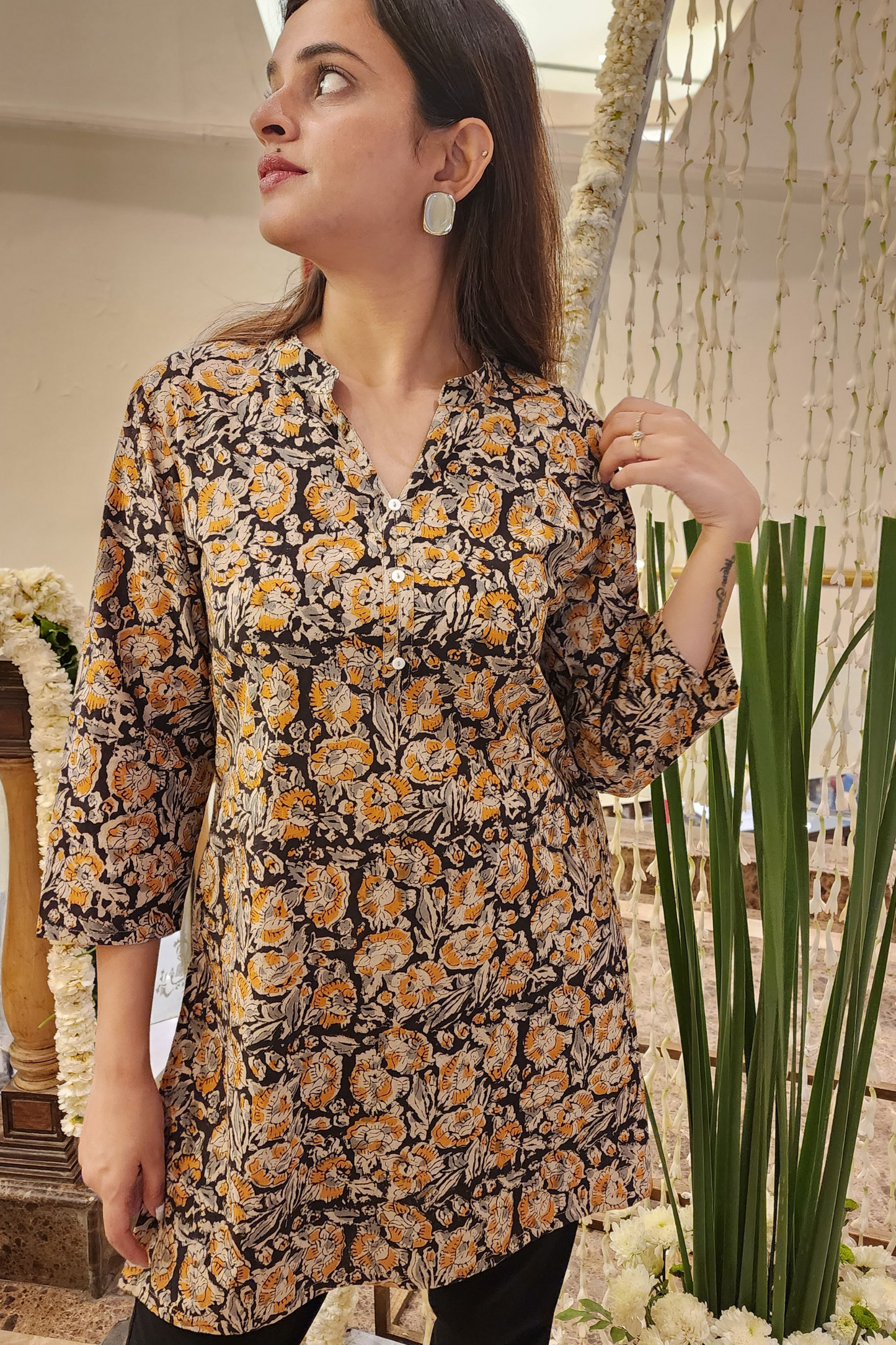 KALAMKARI SHORT KURTI