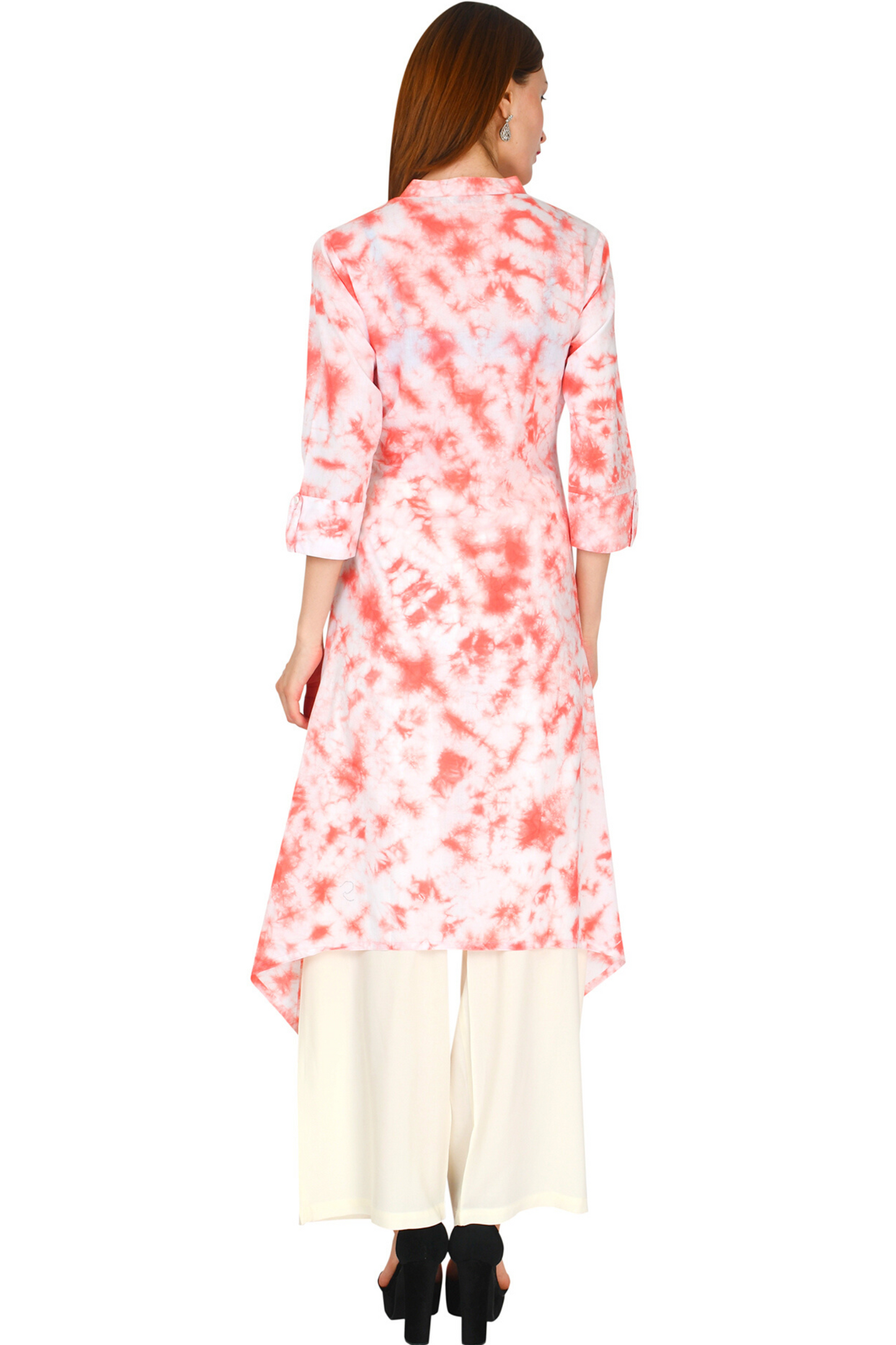 Light Red Tie & Dye Kurta