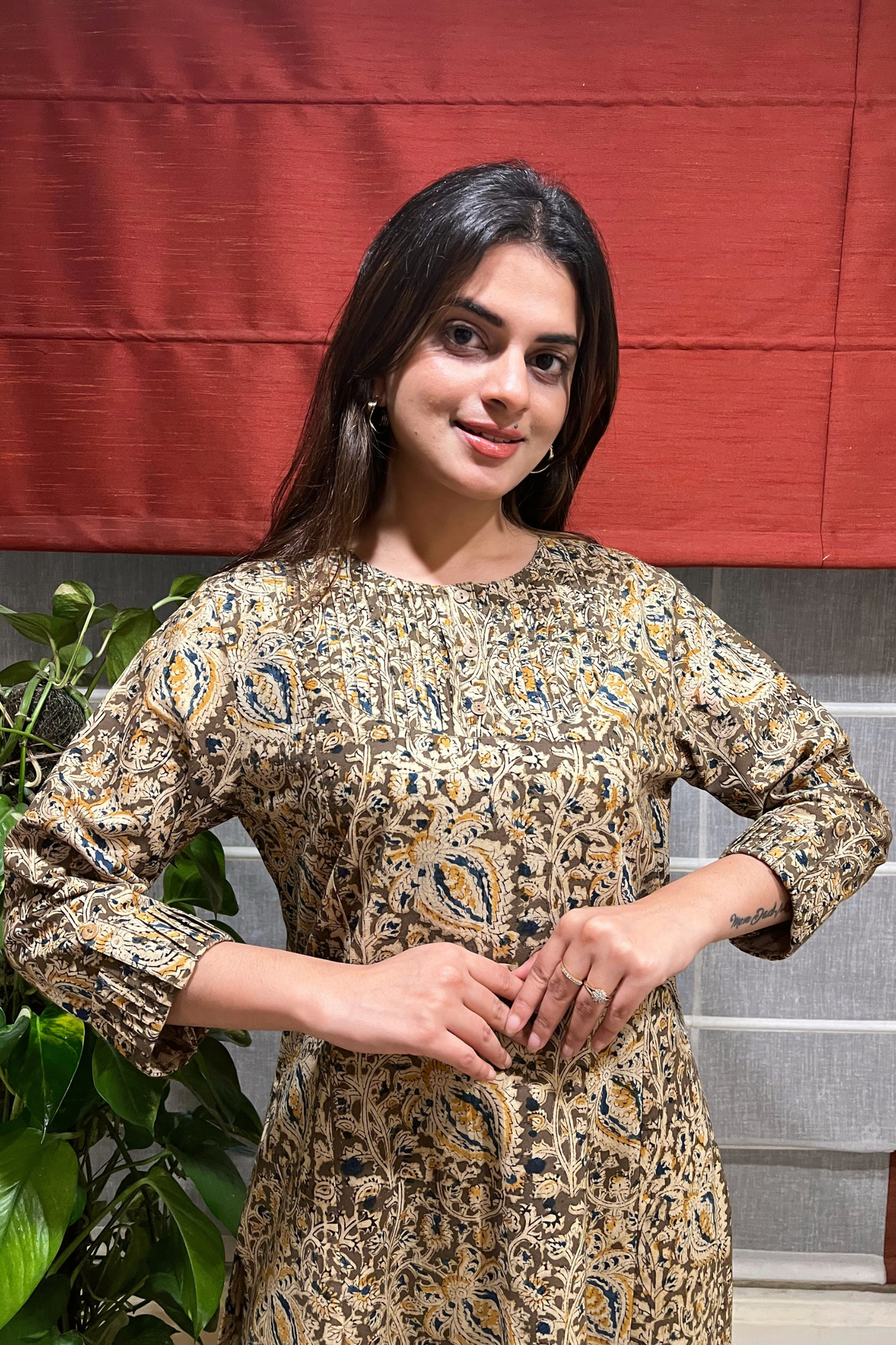 KALAMKARI GHERA KURTA
