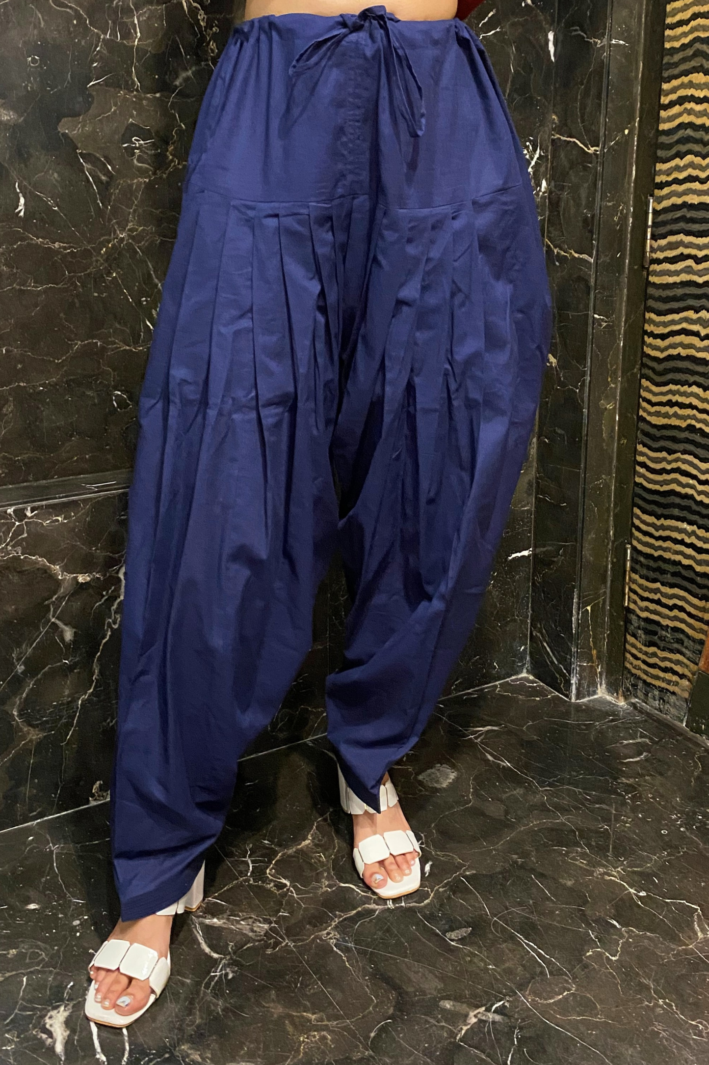 Navy Blue Cotton Salwar