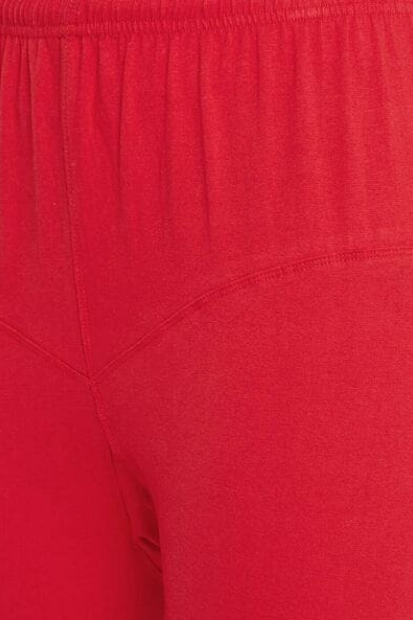 Red Ankle Length Leggings