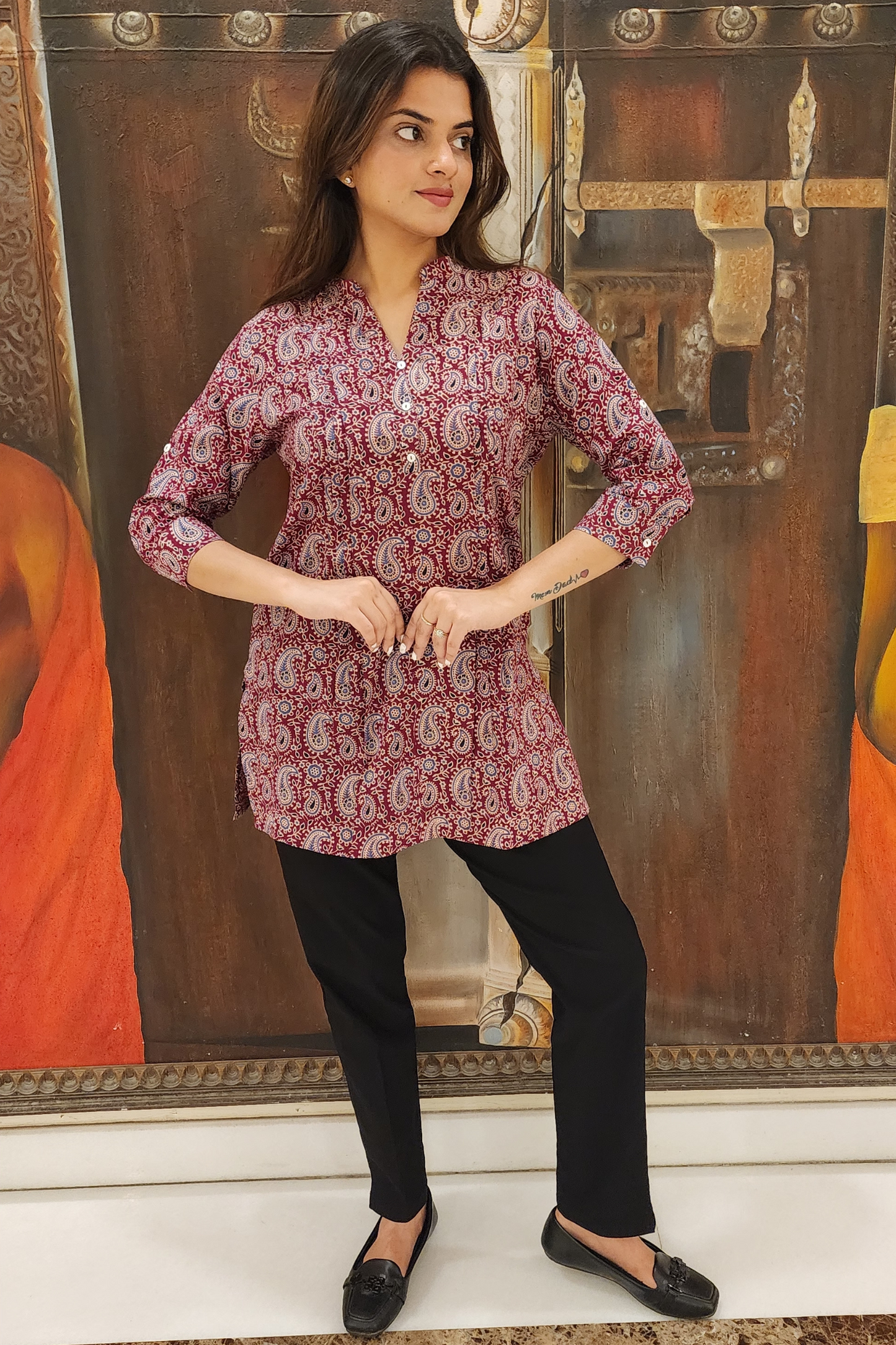 AJRAK PRINT KURTI