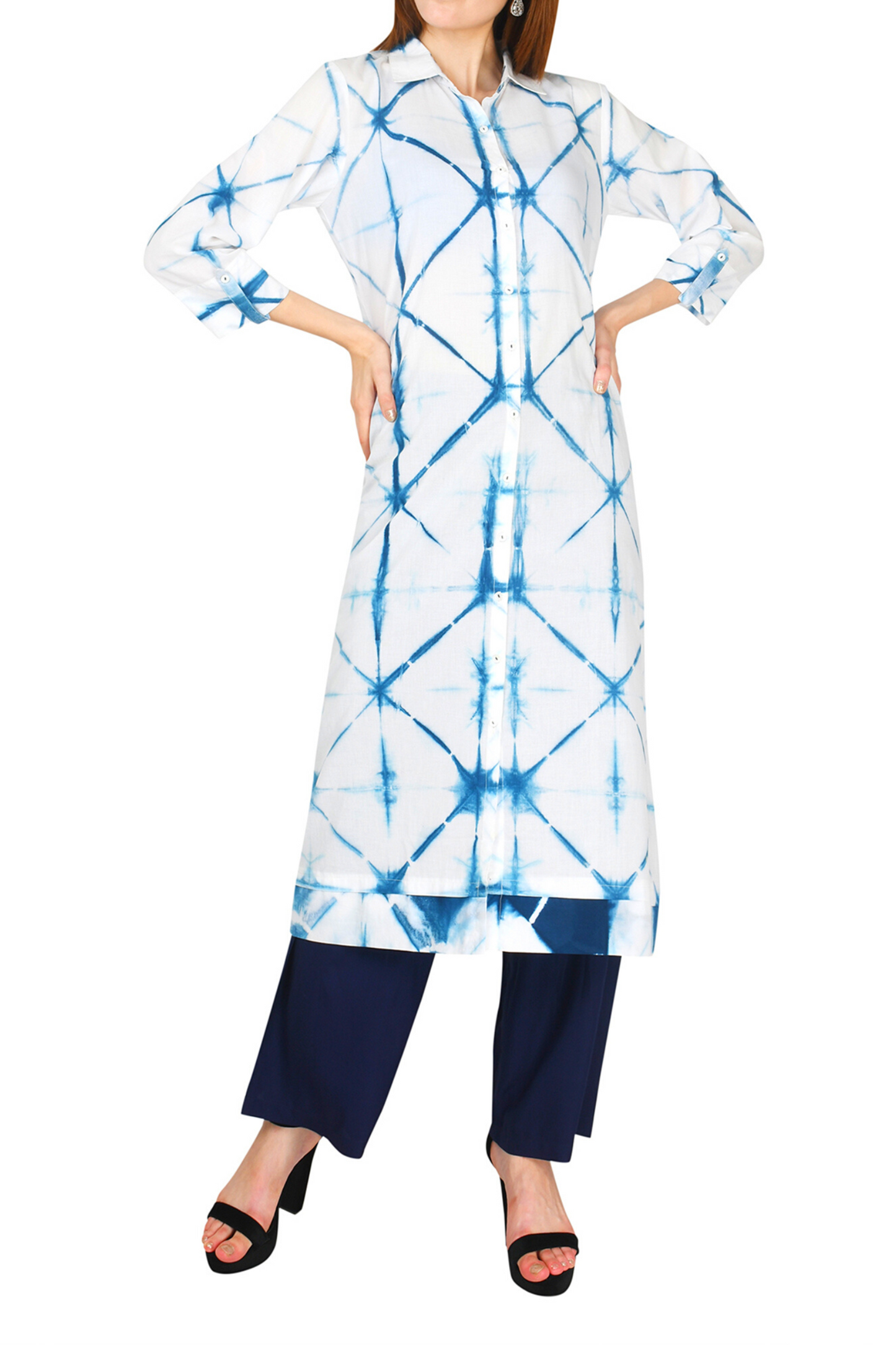 Indigo Tie & Dye Kurta