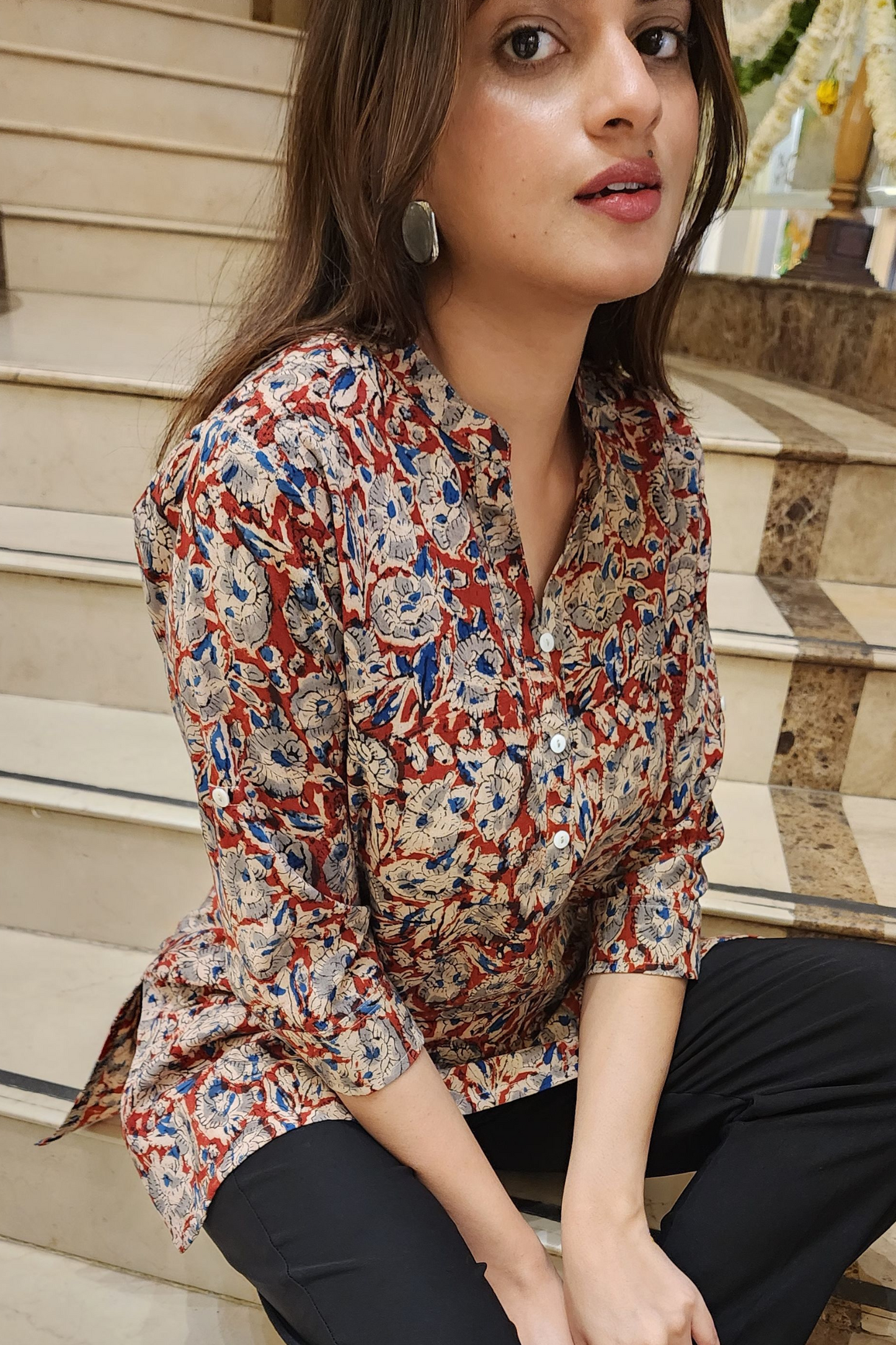 KALAMKARI SHORT KURTI