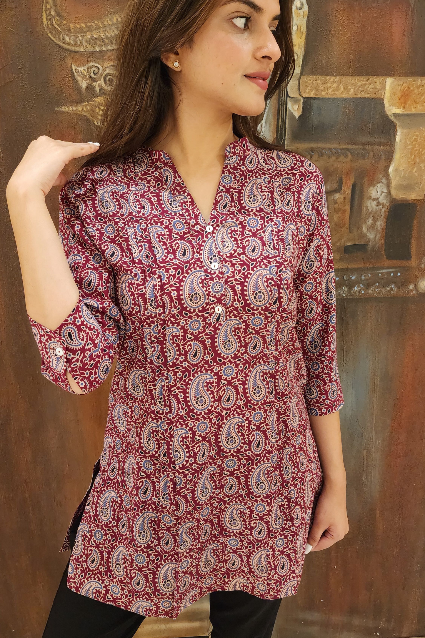 AJRAK PRINT KURTI