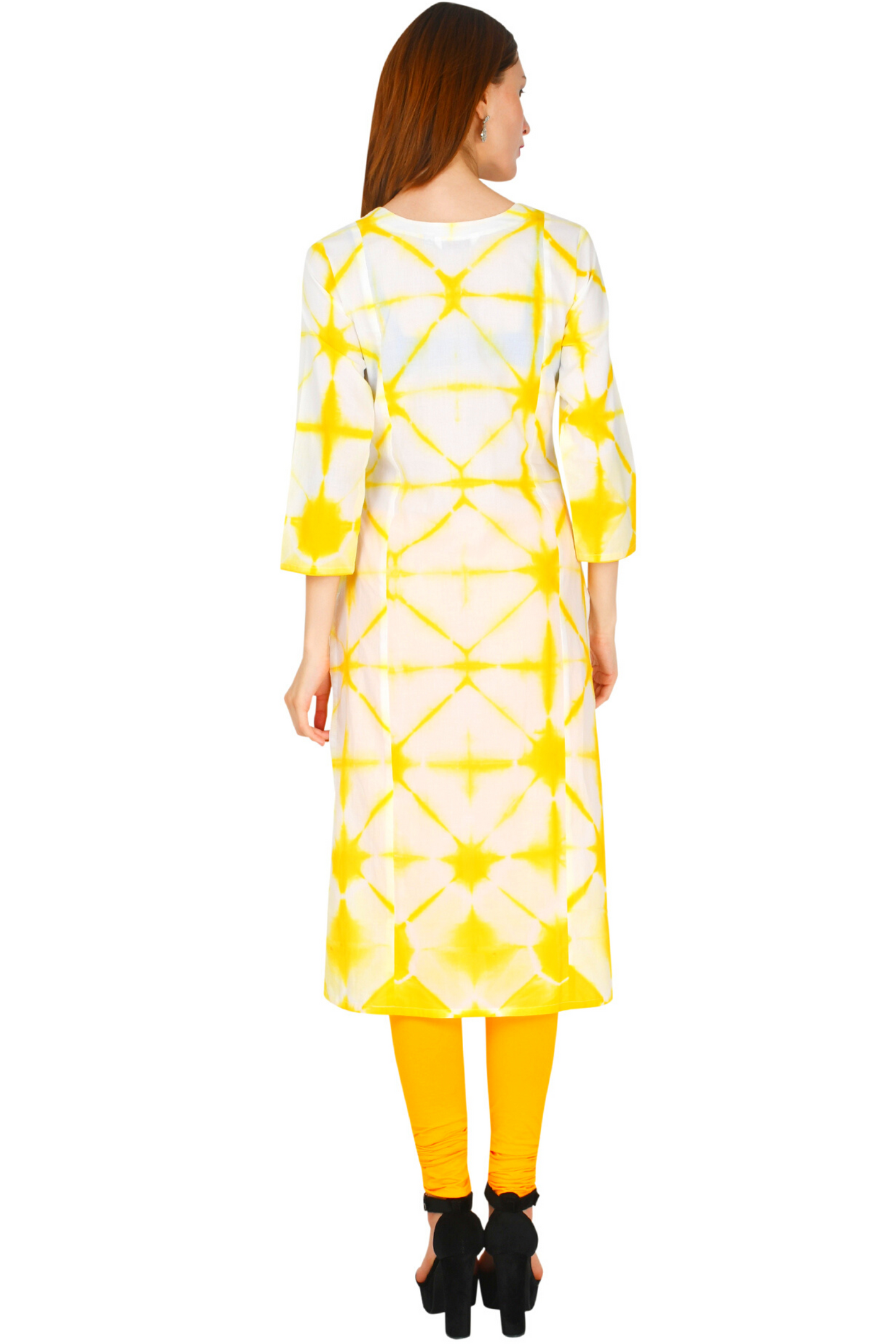 Yellow Tie & Dye Kurta