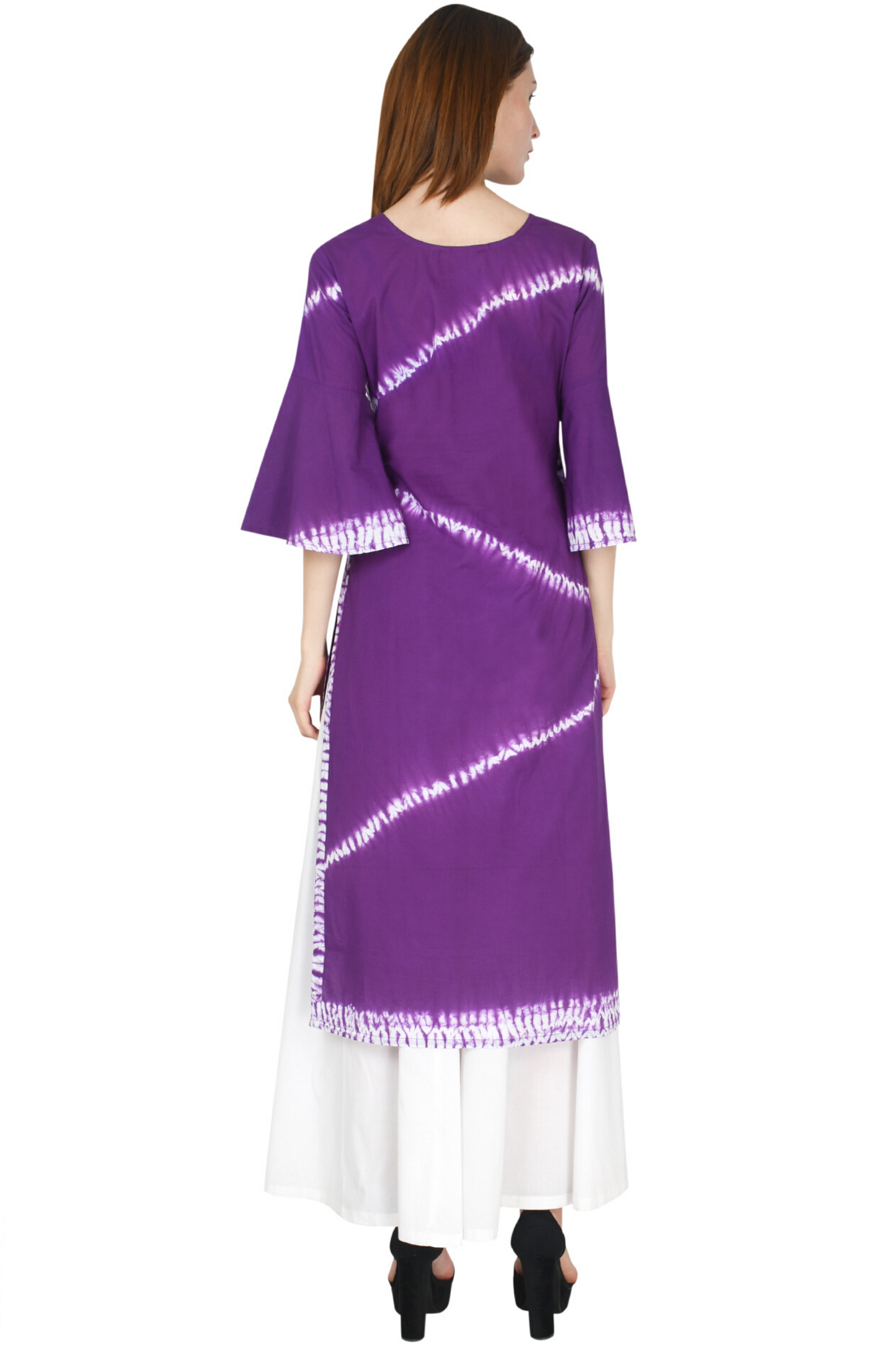 Purple Shibori Kurta