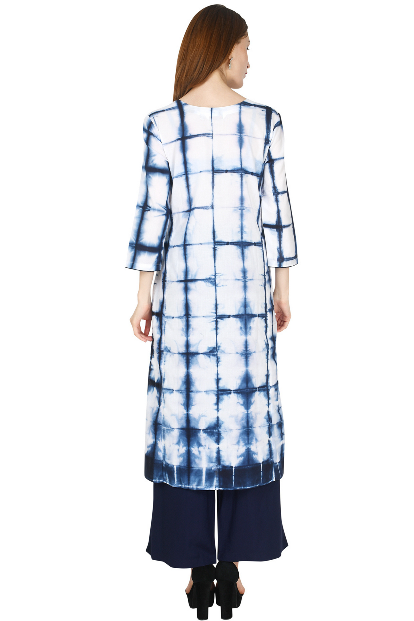 INDIGO TIE & DYE KURTA