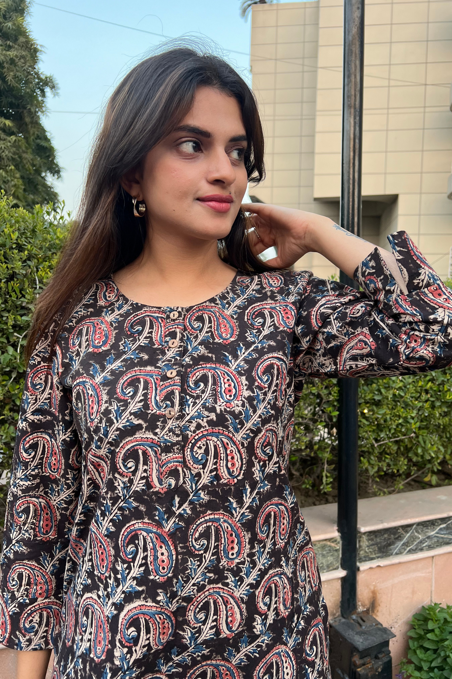 KALAMKARI SHORT KURTI