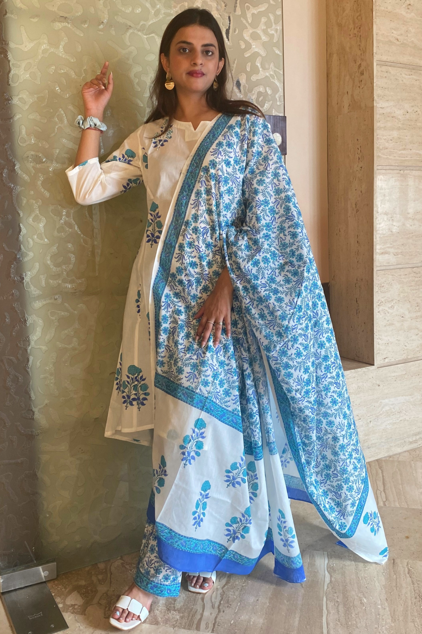 Block Printed Kurta Set