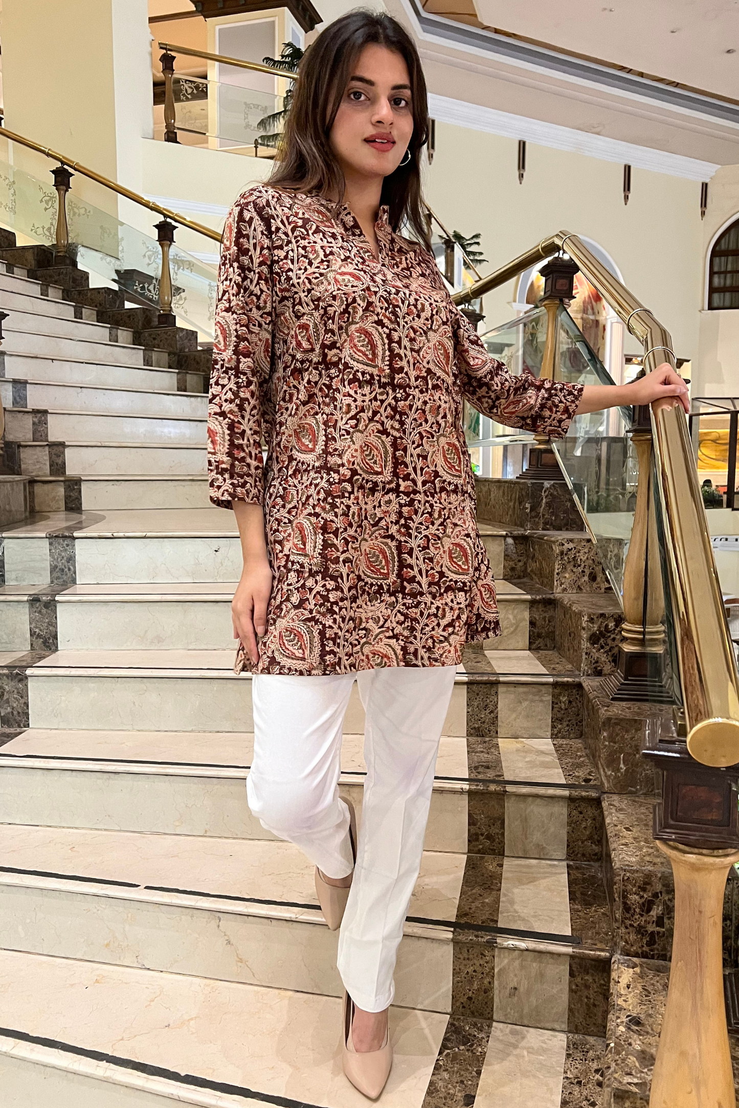 KALAMKARI SHORT KURTI