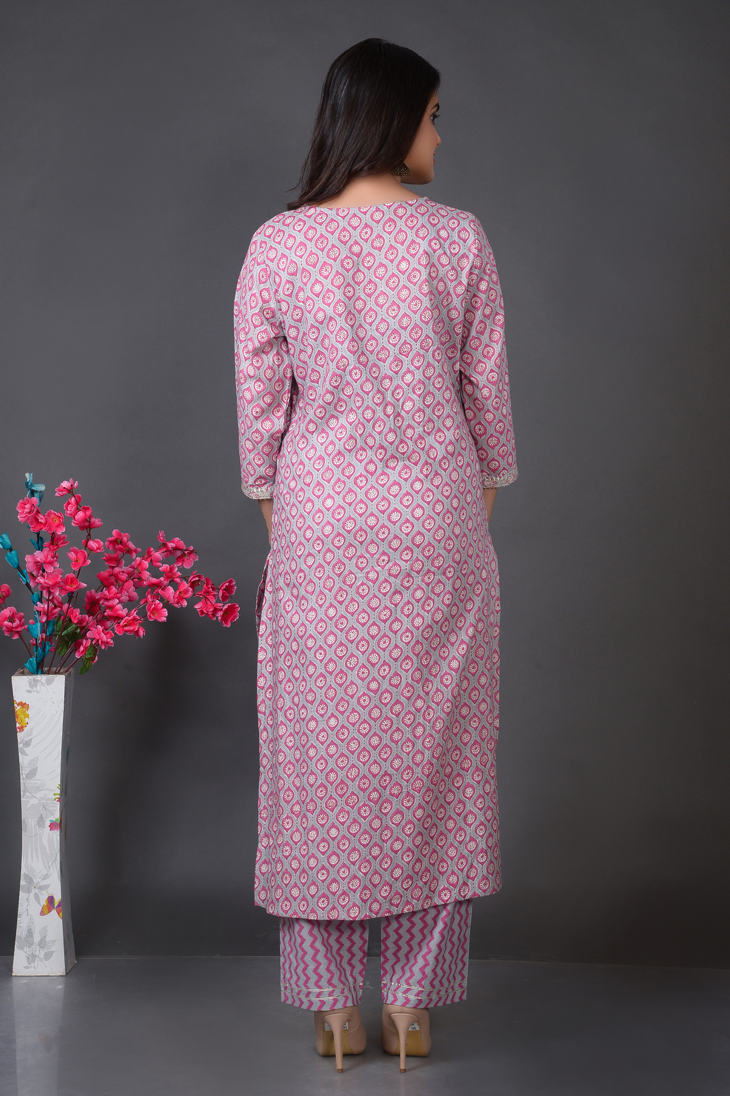 Polka Booti Kurta Set