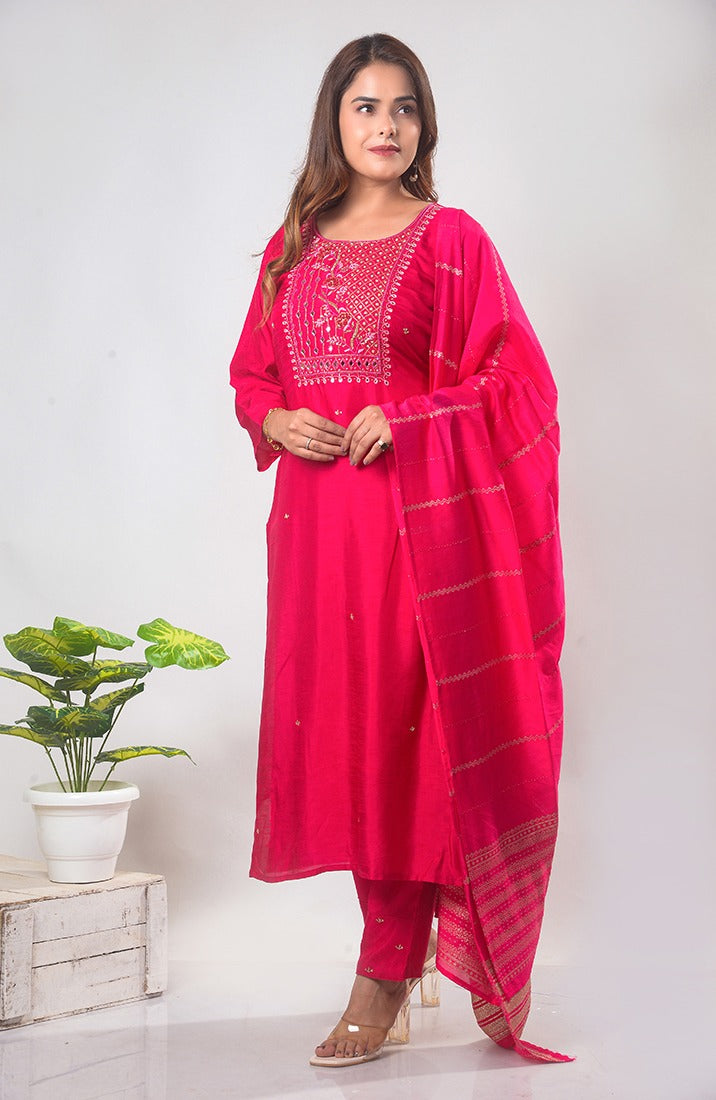 Chanderi Silk Kurta