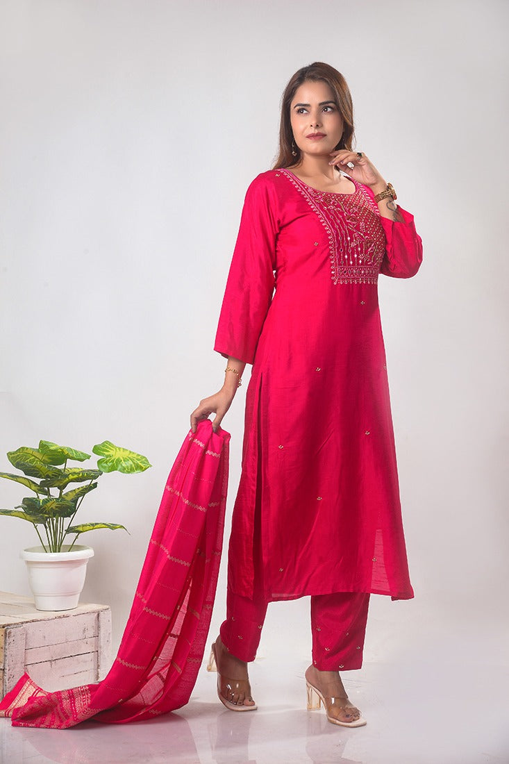 Chanderi Silk Kurta