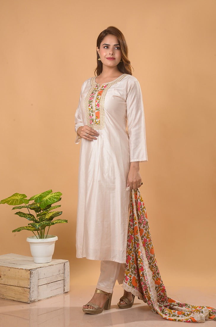 Chanderi Silk Kurta set