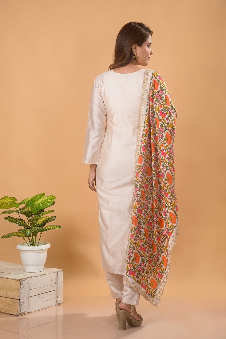 Chanderi Silk Kurta set