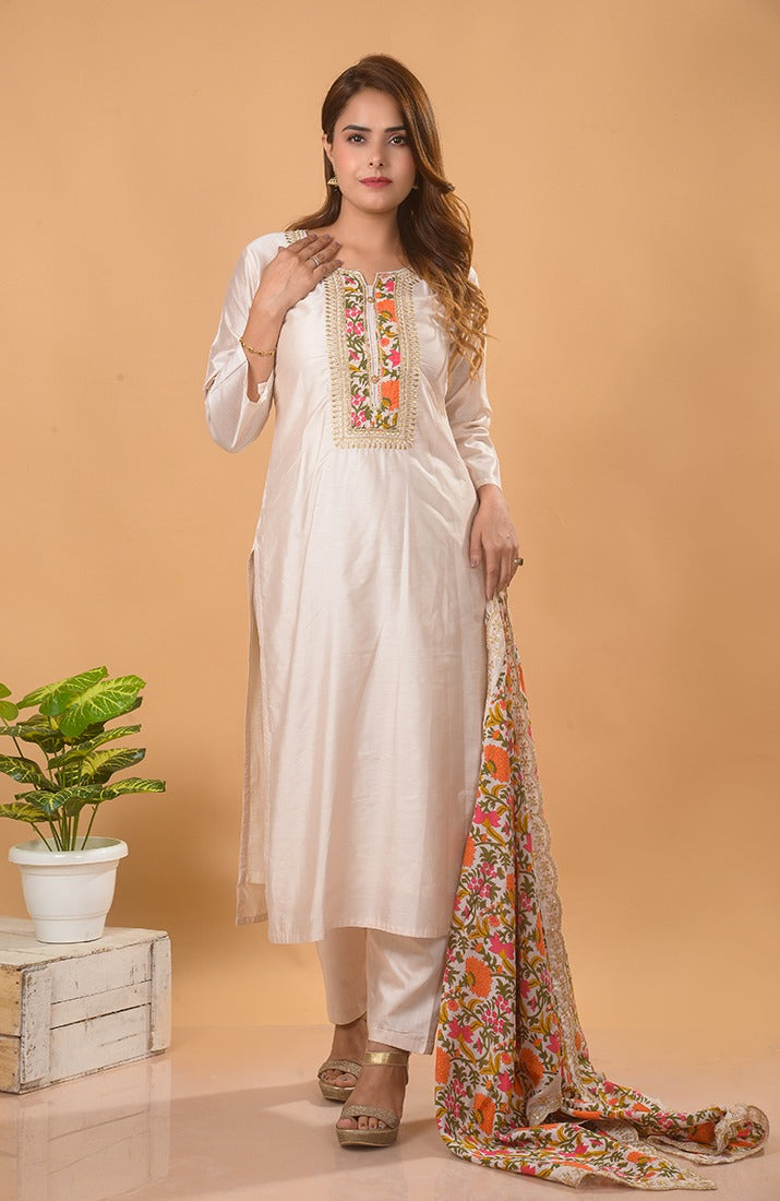 Chanderi Silk Kurta set