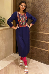 Resham Embroidery Kurta