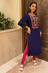 Resham Embroidery Kurta