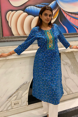 Bandhani Print Kurta