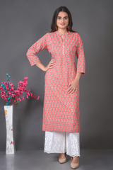 Block Printed  Kurta