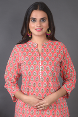 Block Printed  Kurta