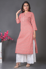 Block Printed  Kurta