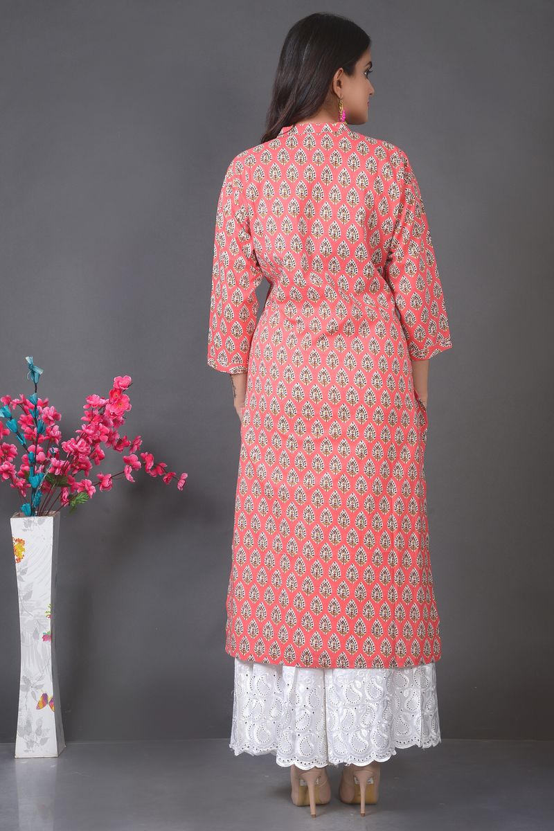 Block Printed  Kurta